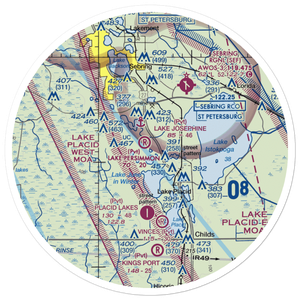 Lake Persimmon Airstrip (03FA) VFR Sectional Sticker (30 mile)