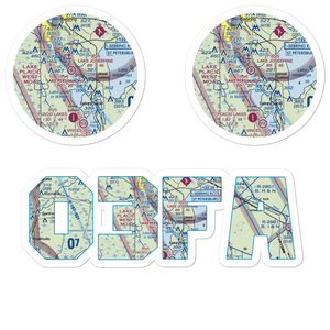 Lake Persimmon Airstrip (03FA) VFR Sectional Sticker Pack