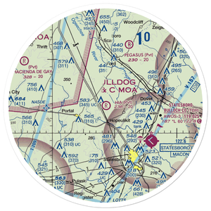 HIA Airport (03GA) VFR Sectional Sticker (30 mile)