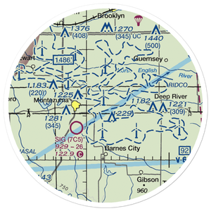 East Field (03IA) VFR Sectional Sticker (20 mile)