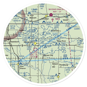 East Field (03IA) VFR Sectional Sticker (30 mile)