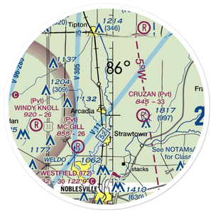 Heinzman Airport (03IN) VFR Sectional Sticker (20 mile)
