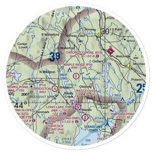 Maple Ridge Airport (03ME) VFR Sectional Sticker (30 mile)