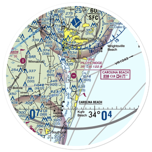 Pilots Ridge Airport (03NC) VFR Sectional Sticker (30 mile)