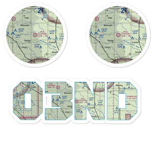 Olafson Brothers Airport (03ND) VFR Sectional Sticker Pack