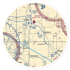 Hyde Ranch Airport (03NE) VFR Sectional Sticker (30 mile)