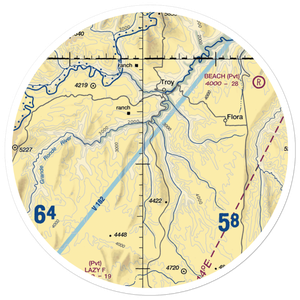 Powwatka Ridge Airport (03OR) VFR Sectional Sticker (30 mile)