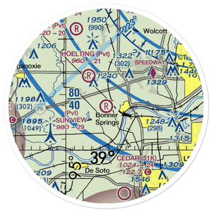 Sun View Field Airport (03PR) VFR Sectional Sticker (20 mile)
