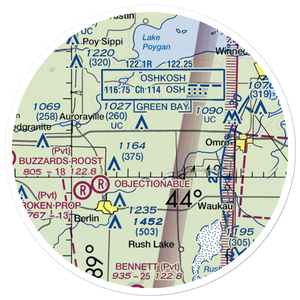 Zink Airport (03WI) VFR Sectional Sticker (20 mile)