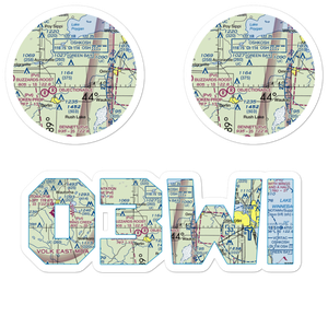 Zink Airport (03WI) VFR Sectional Sticker Pack
