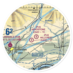 Aerostone Ranch Airport (03WN) VFR Sectional Sticker (20 mile)