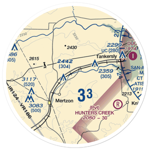 Creekside Airport (03XS) VFR Sectional Sticker (20 mile)