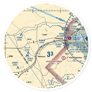 Creekside Airport (03XS) VFR Sectional Sticker (30 mile)