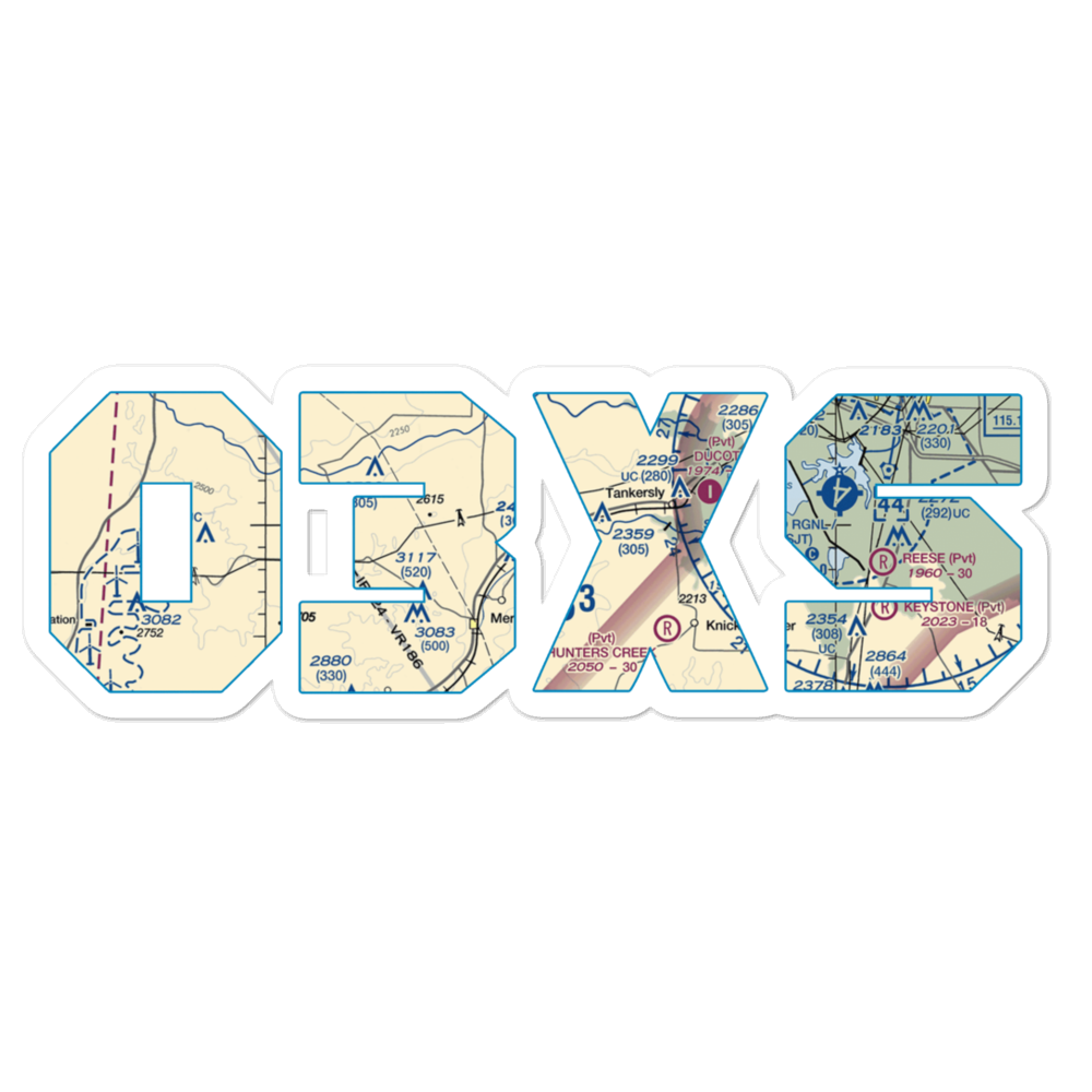 Creekside Airport (03XS) VFR Sectional Sticker 