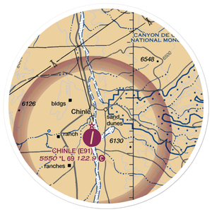 Chinle Airport (04AZ) VFR Sectional Sticker (20 mile)