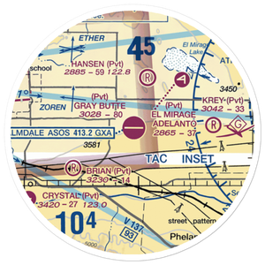 Gray Butte Field (04CA) VFR Sectional Sticker (20 mile)