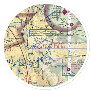 Hunt's Sky Ranch Airport (04CL) VFR Sectional Sticker (30 mile)