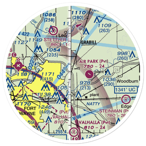 Turkey Run Airport (04II) VFR Sectional Sticker (20 mile)