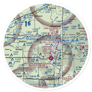 Lake Gage Seaplane Base (04IN) VFR Sectional Sticker (30 mile)