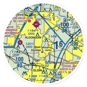 Brunner Airport (04LL) VFR Sectional Sticker (20 mile)