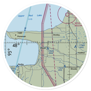 Helblad Airport (04MN) VFR Sectional Sticker (30 mile)