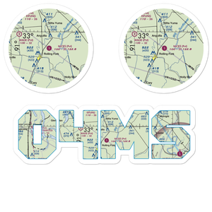 Nick's Flying Service Inc Airport (04MS) VFR Sectional Sticker Pack