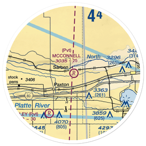 Mc Connell Field Airport (04NE) VFR Sectional Sticker (20 mile)