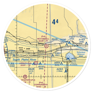 Mc Connell Field Airport (04NE) VFR Sectional Sticker (30 mile)
