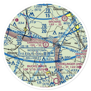 Emmanuel Airport (04NJ) VFR Sectional Sticker (20 mile)