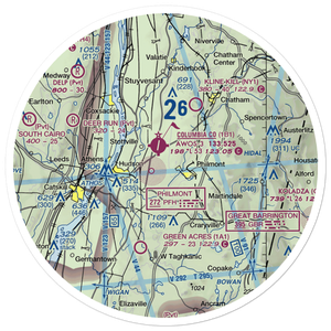 Klaverack Airport (04NY) VFR Sectional Sticker (30 mile)