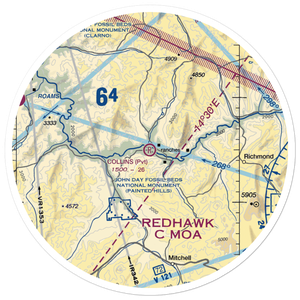 Collins Landing Strip (04OR) VFR Sectional Sticker (30 mile)