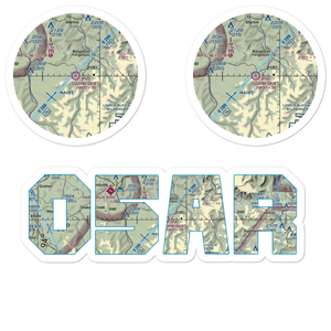 Ozark Skies Airpark (05AR) VFR Sectional Sticker Pack