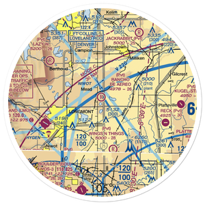 Rancho De Aereo Airport (05CO) VFR Sectional Sticker (30 mile)