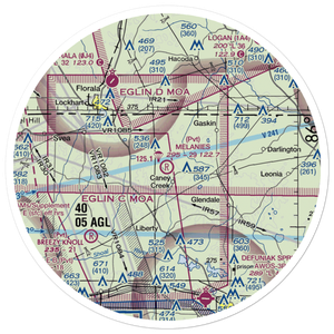 Melanie's Airport (05FA) VFR Sectional Sticker (30 mile)