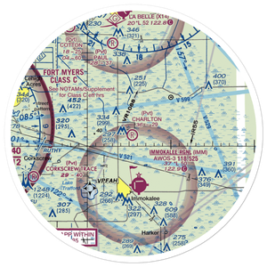 Charlton Strip (05FL) VFR Sectional Sticker (30 mile)