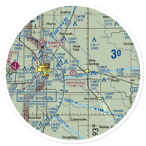 Spotts Field (05IA) VFR Sectional Sticker (30 mile)