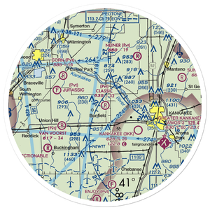 Classic Landings Airport (05IL) VFR Sectional Sticker (30 mile)