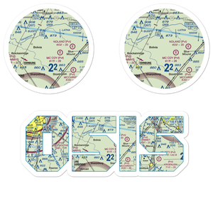 Hardy Airport (05IS) VFR Sectional Sticker Pack