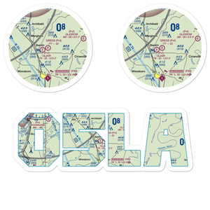Greg's Flying Service Airport (05LA) VFR Sectional Sticker Pack