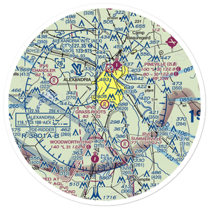 Grass Roots Airport (05LS) VFR Sectional Sticker (30 mile)