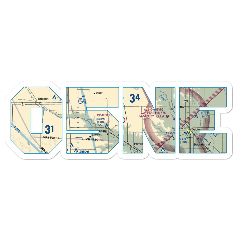 Mc Kay Airport (05NE) VFR Sectional Sticker 