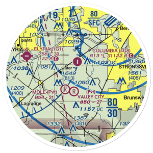 Dorlon Airpark (05OI) VFR Sectional Sticker (20 mile)