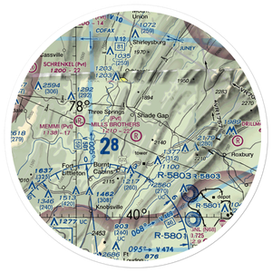Mills Brothers Airport (05PS) VFR Sectional Sticker (30 mile)