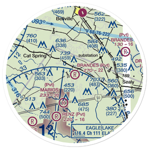 Brandes Air Field (05TA) VFR Sectional Sticker (20 mile)