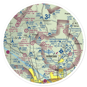 Hilde-Griff Field (05TE) VFR Sectional Sticker (30 mile)