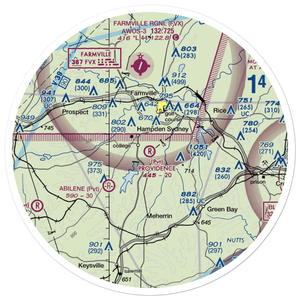 Providence Airport (05VA) VFR Sectional Sticker (30 mile)