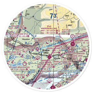 June Lake Airpark (06AK) VFR Sectional Sticker (30 mile)