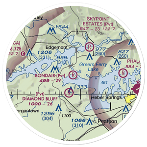 Bondair Airport (06AR) VFR Sectional Sticker (20 mile)