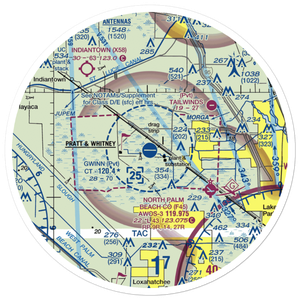 William P Gwinn Airport (06FA) VFR Sectional Sticker (30 mile)
