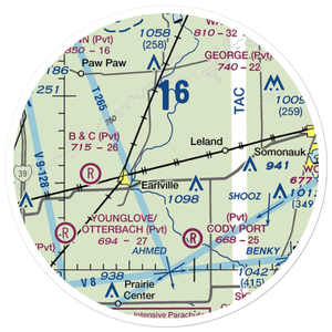 Humm Airport (06IL) VFR Sectional Sticker (20 mile)